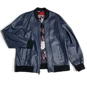 Guess XL PU Leather bomber jacket